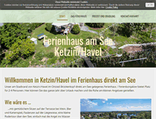 Tablet Screenshot of ferienhaus-ketzin.de